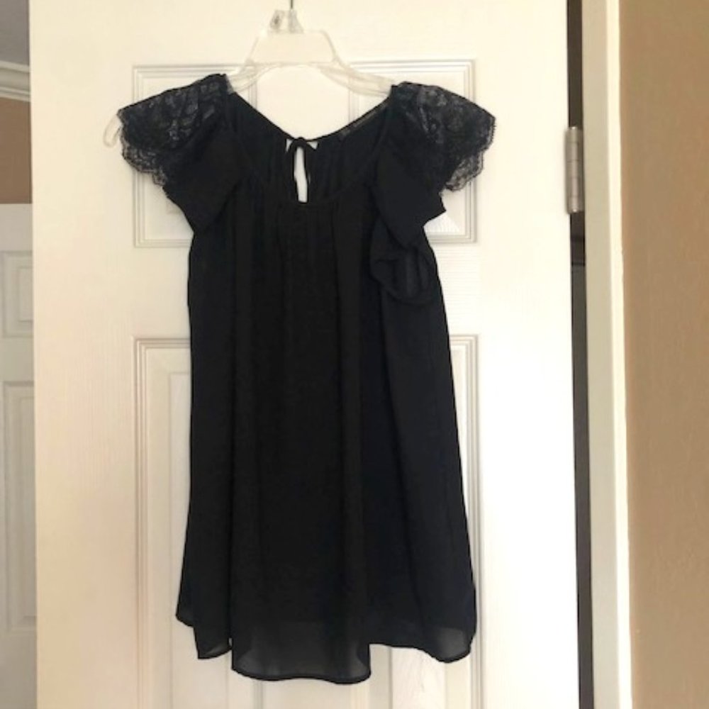 Zara Black Office Blouse Size Small
